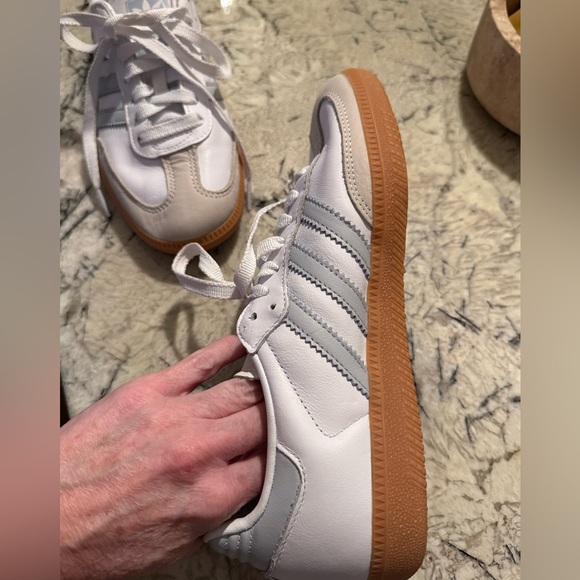 Adidas Samba Sneaker Women’s White and Light Blue Size 6.5 - Picture 16 of 16